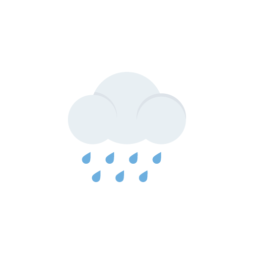 Free raining flat icon