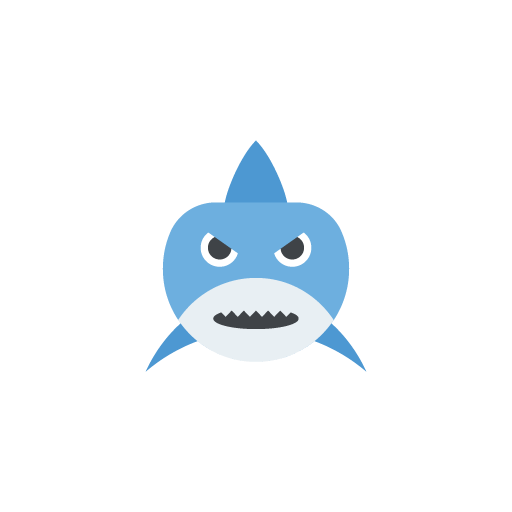 Free shark flat icon
