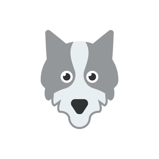 Free wolf face flat icon