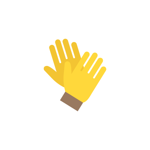 Gloves flat icon