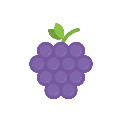 Grapes flat icon
