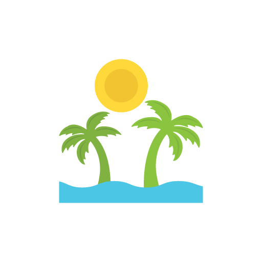 Island flat icon
