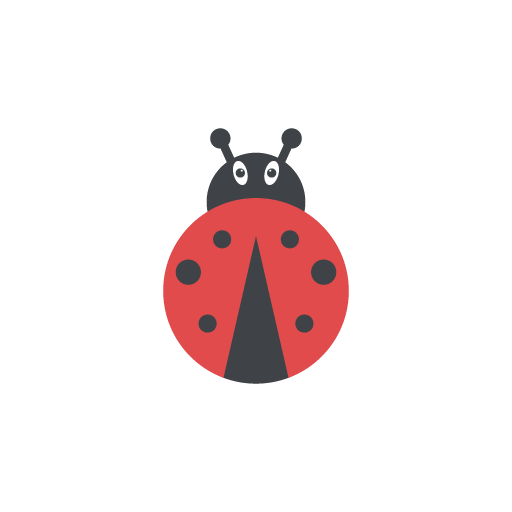 Ladybug icon vector