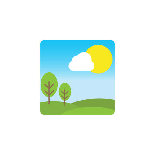 Morning flat icon for app