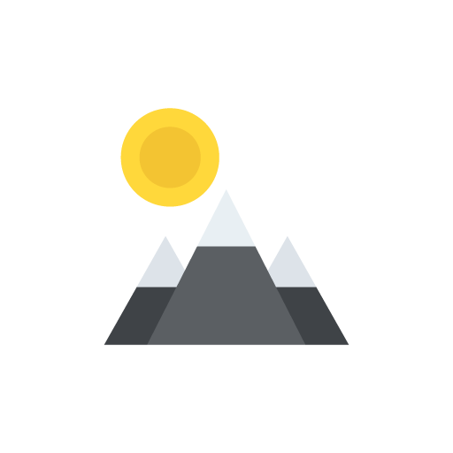 Mountains flat icon