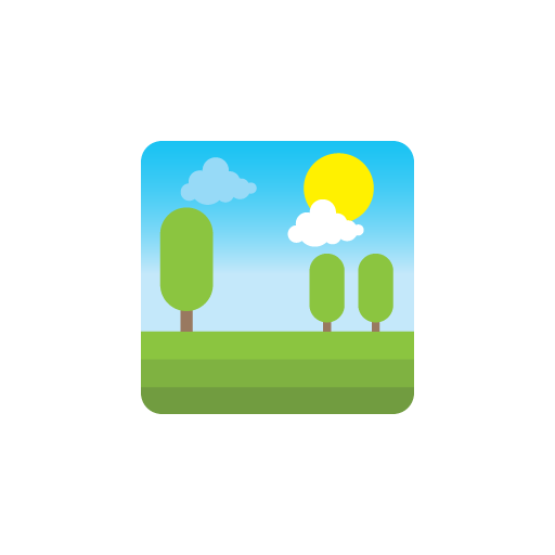 Park view flat icon