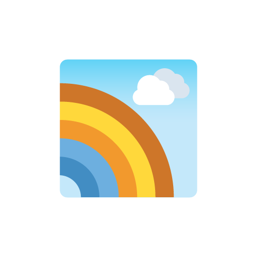 Rainbow flat icon