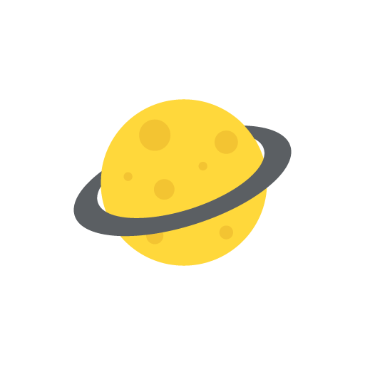 Saturn flat icon