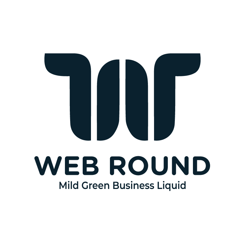 Web round w letter professional logo