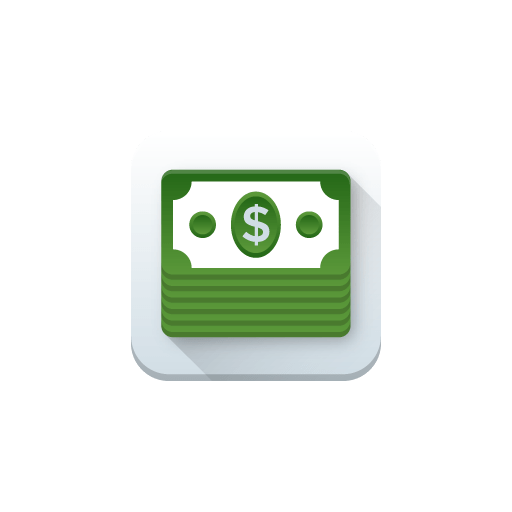Free money note flat icon vector