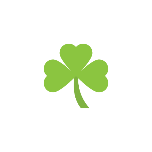 Irish leaf flat icon