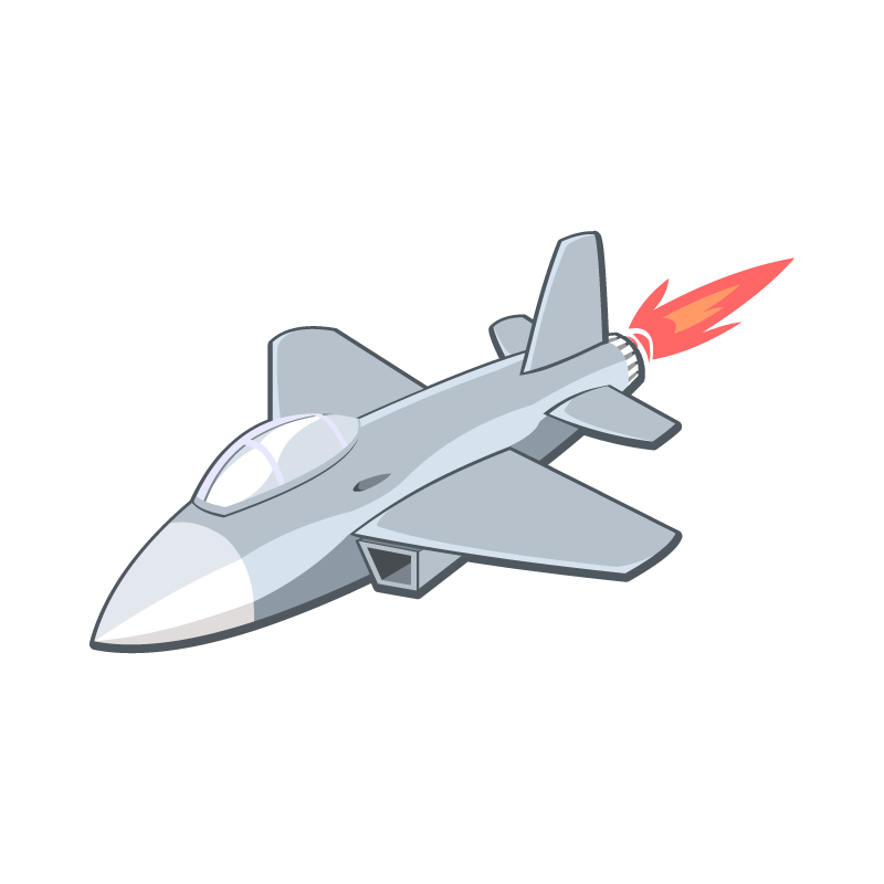 Aircraft plan vector image