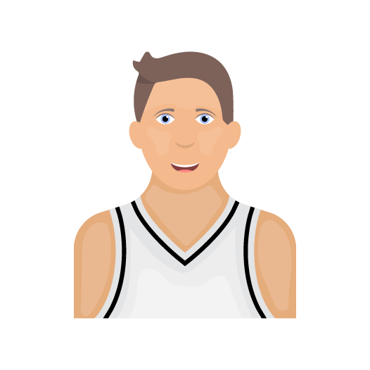 Basketball player vector image