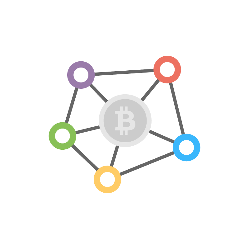Bitcoin crypto currency vector image