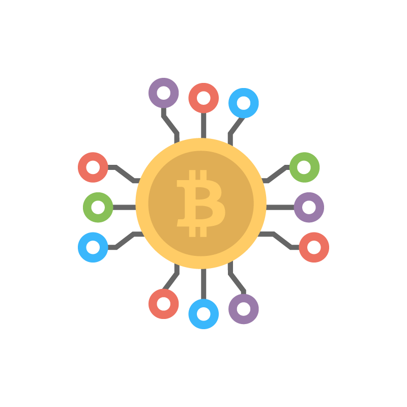 Bitcoin currency vector image