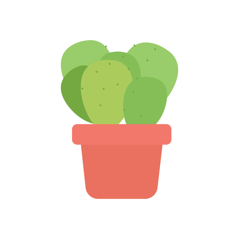 Cactus plant vector