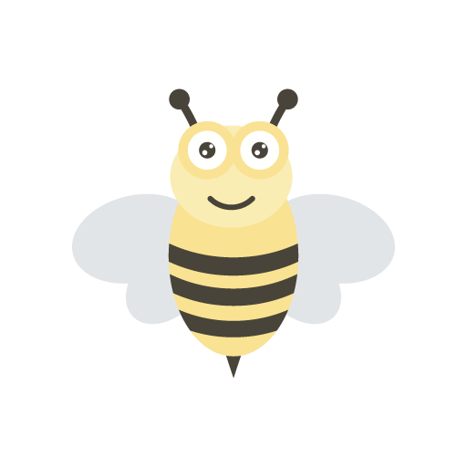 Cute bee vector art