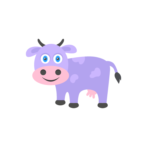 Cute cow vector art