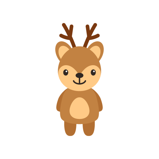 Cute deer vector illustration