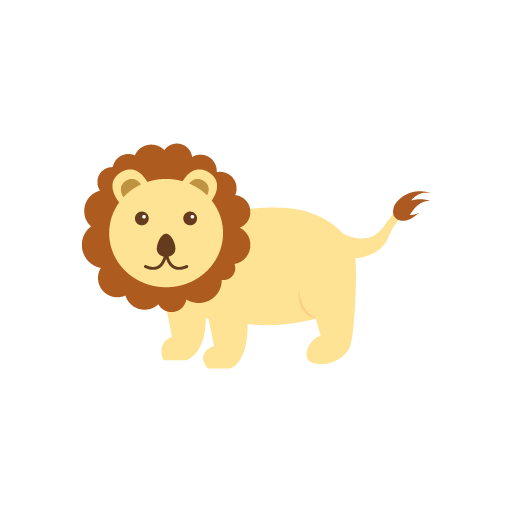 Cute lion vector art