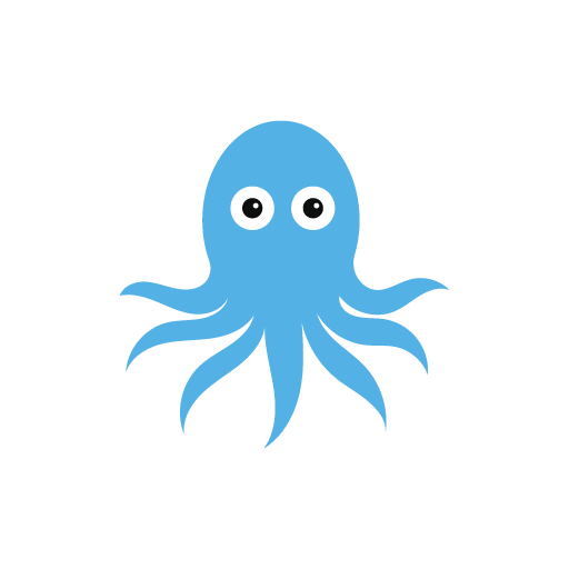 Cute octopus vector art