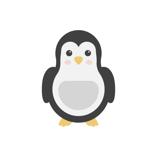 Cute penguin vector art