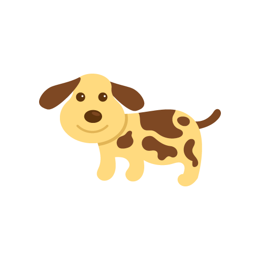Cute puppy dog vector art