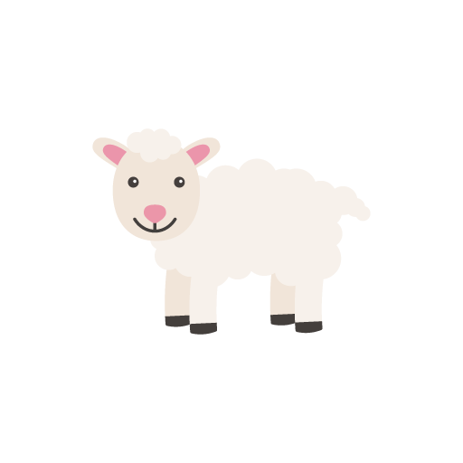 Cute sheep vector art
