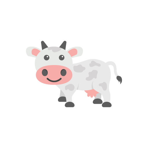 Free cute cow vector art