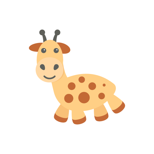Free cute giraffe vector art
