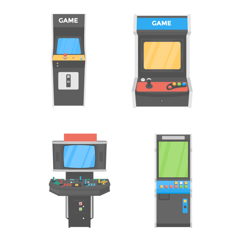 Gaming machines vector