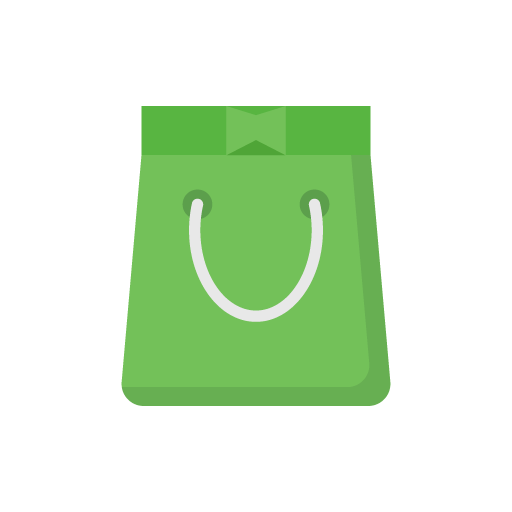 Green bag vector