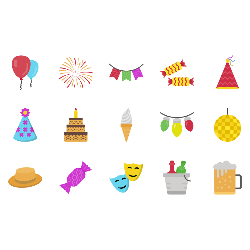 Party elements vector