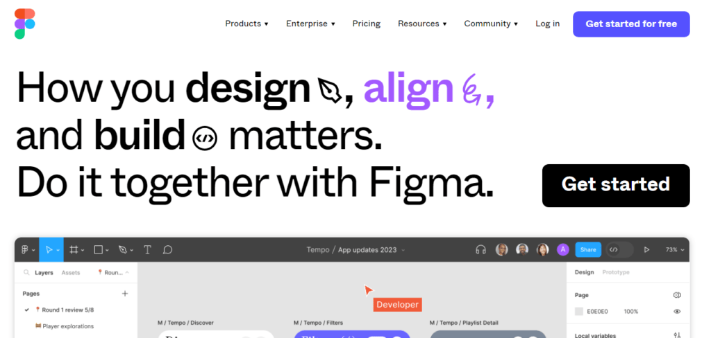 Figma is a cloud-based design tool 