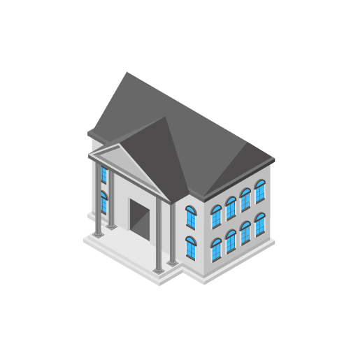 A museum house vector image