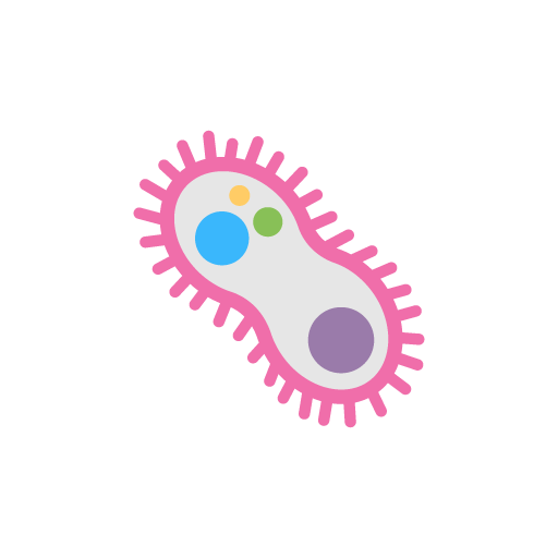 Bacteria free icon vector
