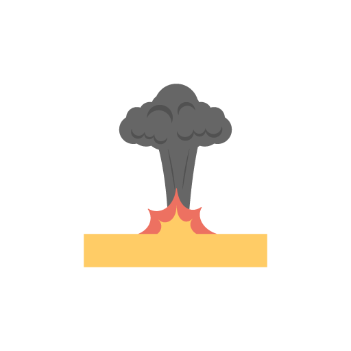 Bomb blast free icon vector