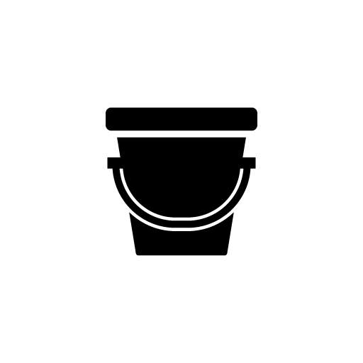 Bucket icon vector