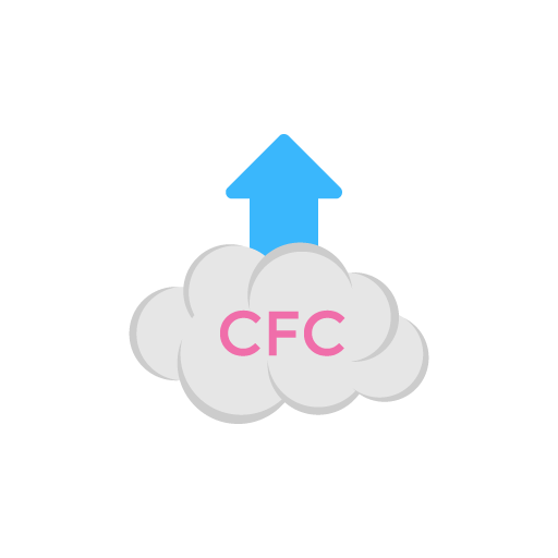 CFC gas increased free icon vector