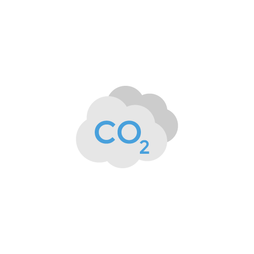 CO2 free icon vector