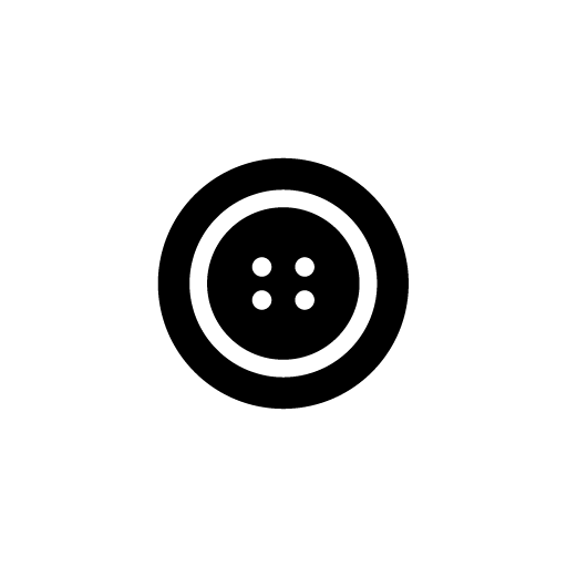 Clothing button vector icon