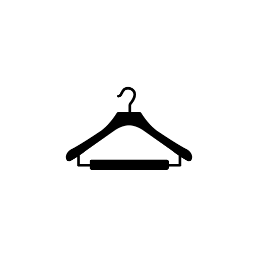 Clothing hanger vector icon