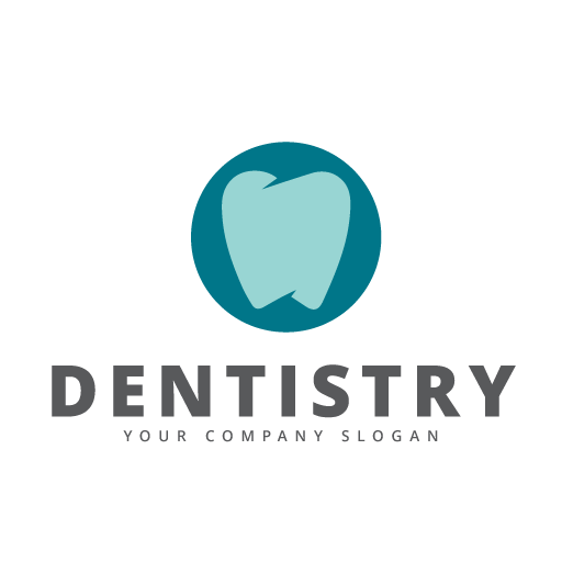Dentistry logo design free in blue
