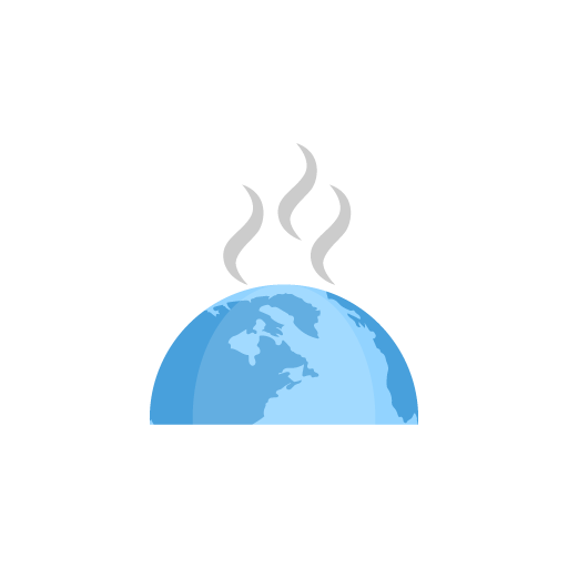 Earth heating up free icon vector