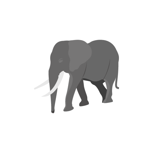 Elephant statue vector image
