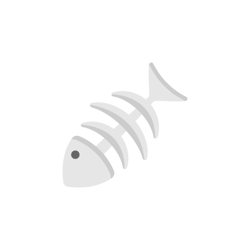Fish bone icon vector