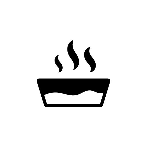 Hot water icon vector