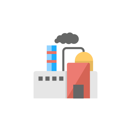 Industrial air pollution free icon vector