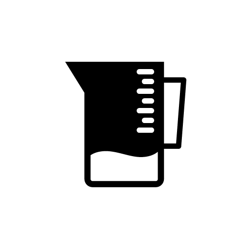 Measurement mug icon vector