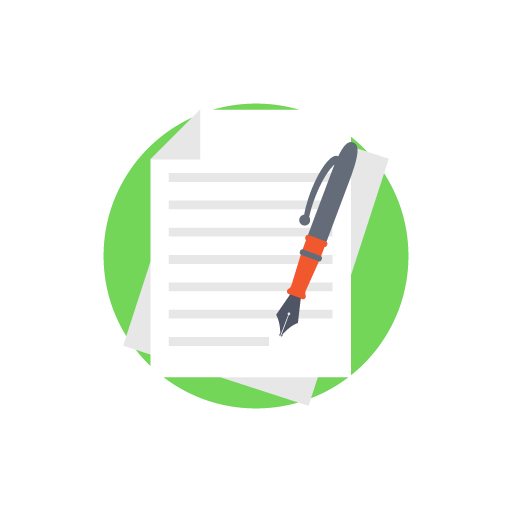 Paper agreement free color icon image